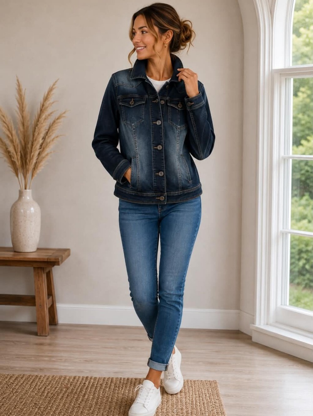 Parasuco Dark Blue Jean Jacket - Picture 1 of 8
